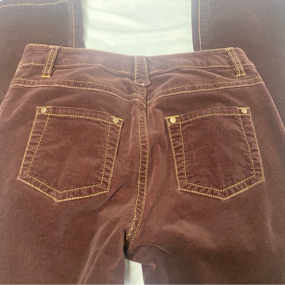 CAbi Burgundy Straight Leg Velvety Pants - Picture 8 of 10